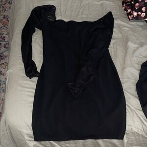 Elegant Black Off-Shoulder Dress